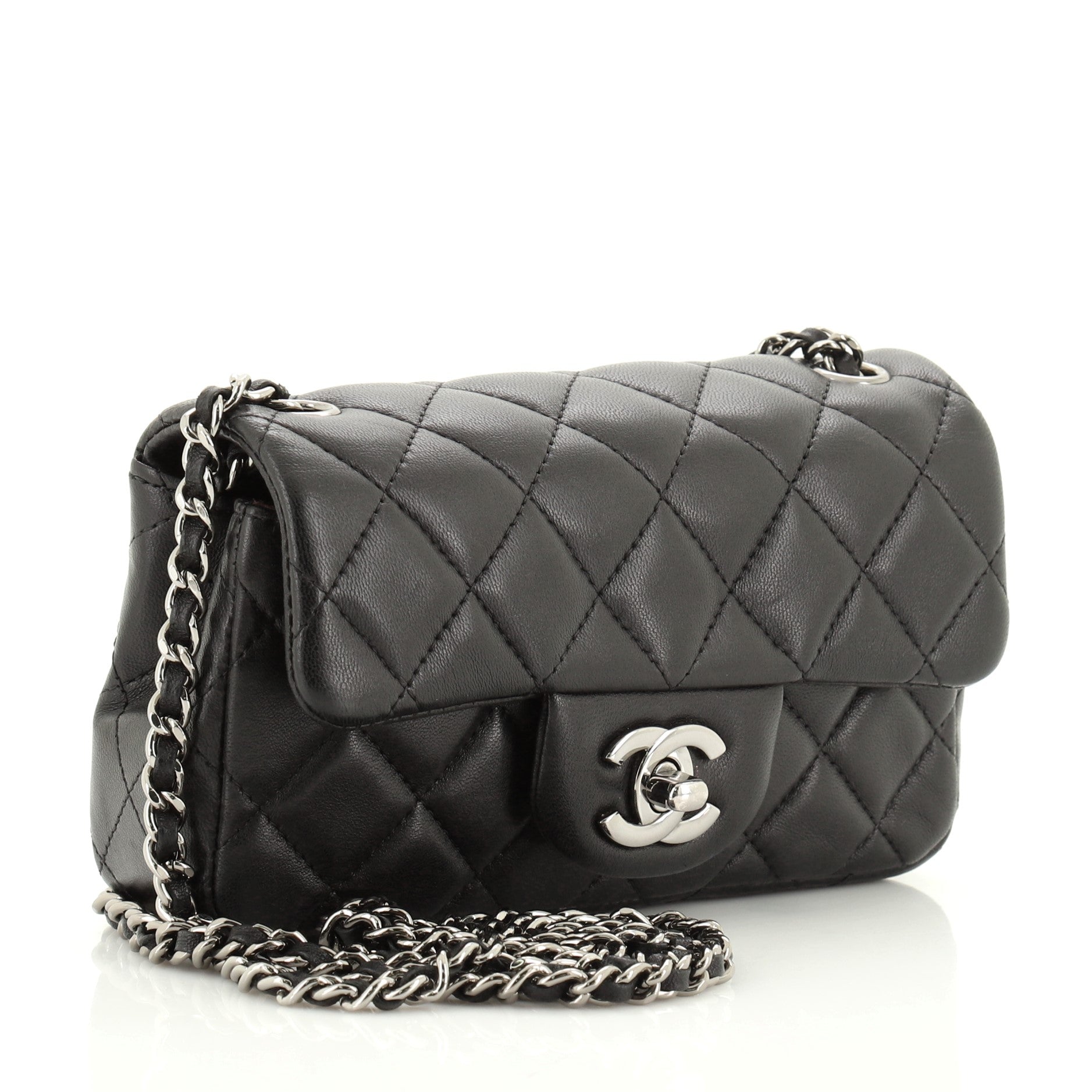 Classic Single Flap Bag Quilted Lambskin Extra Mini
