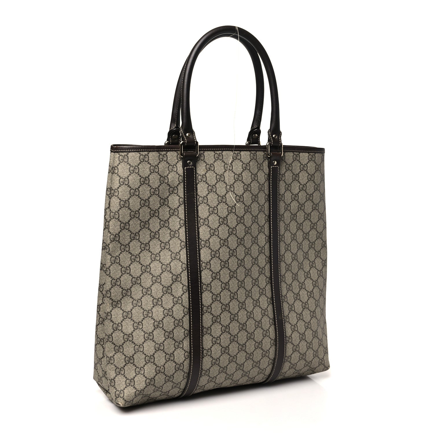 GG Plus Monogram Joy Vertical Tote Dark Brown