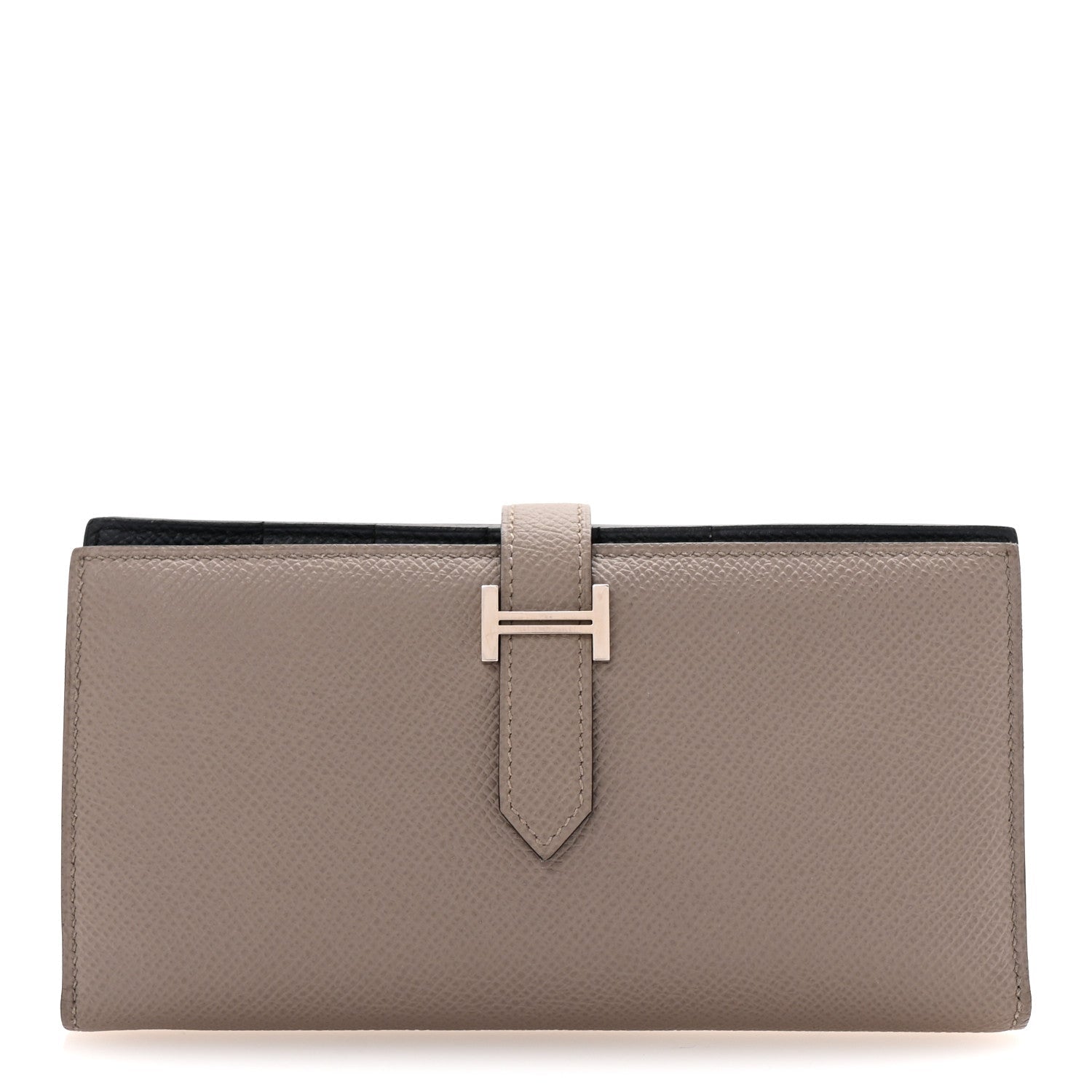 Epsom Bearn Gusset Wallet Gris Tourterelle Bleu Indigo