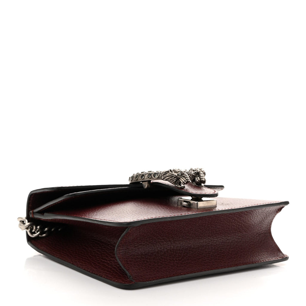 Dollar Calfskin Crystal Mini Dionysus Shoulder Bag Vintage Bordeaux