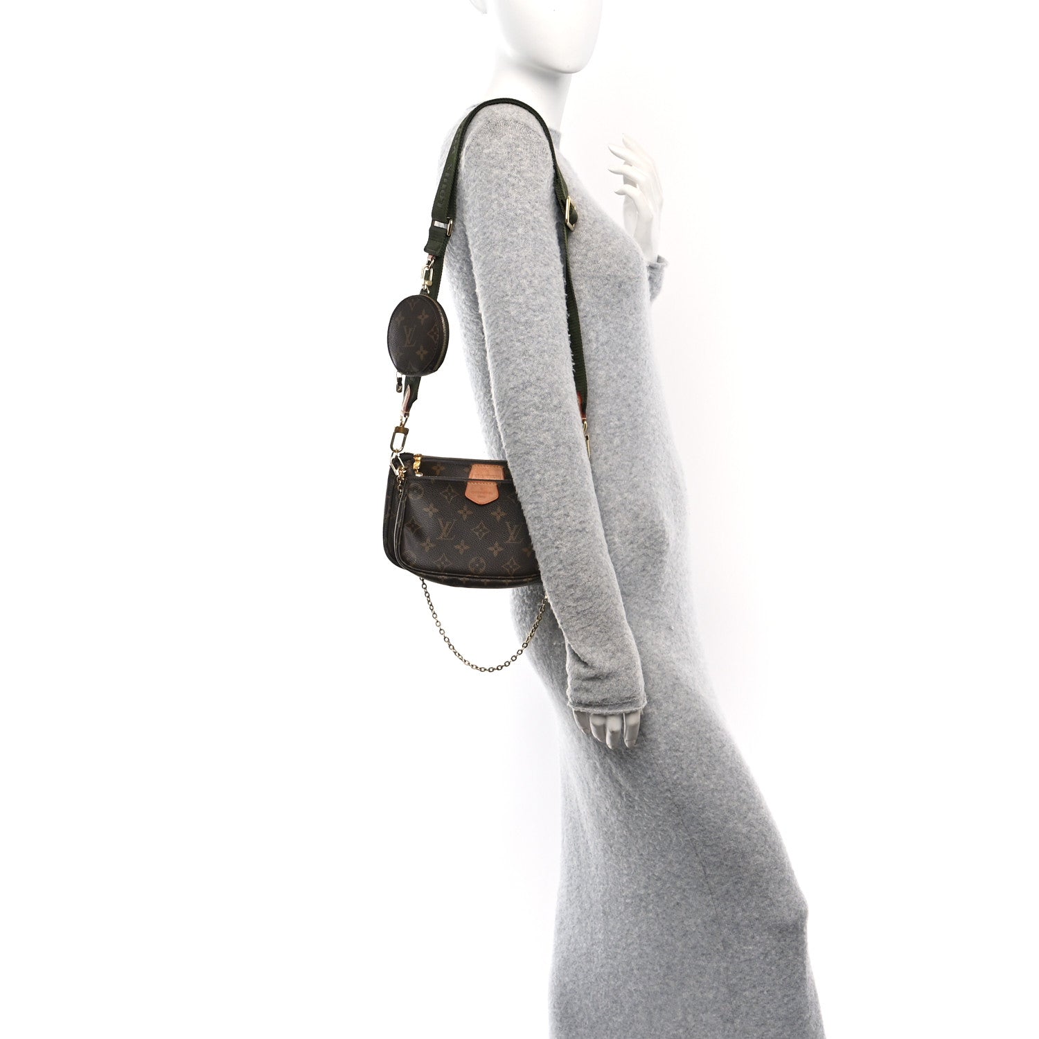 Monogram Multi Pochette Accessories Kaki