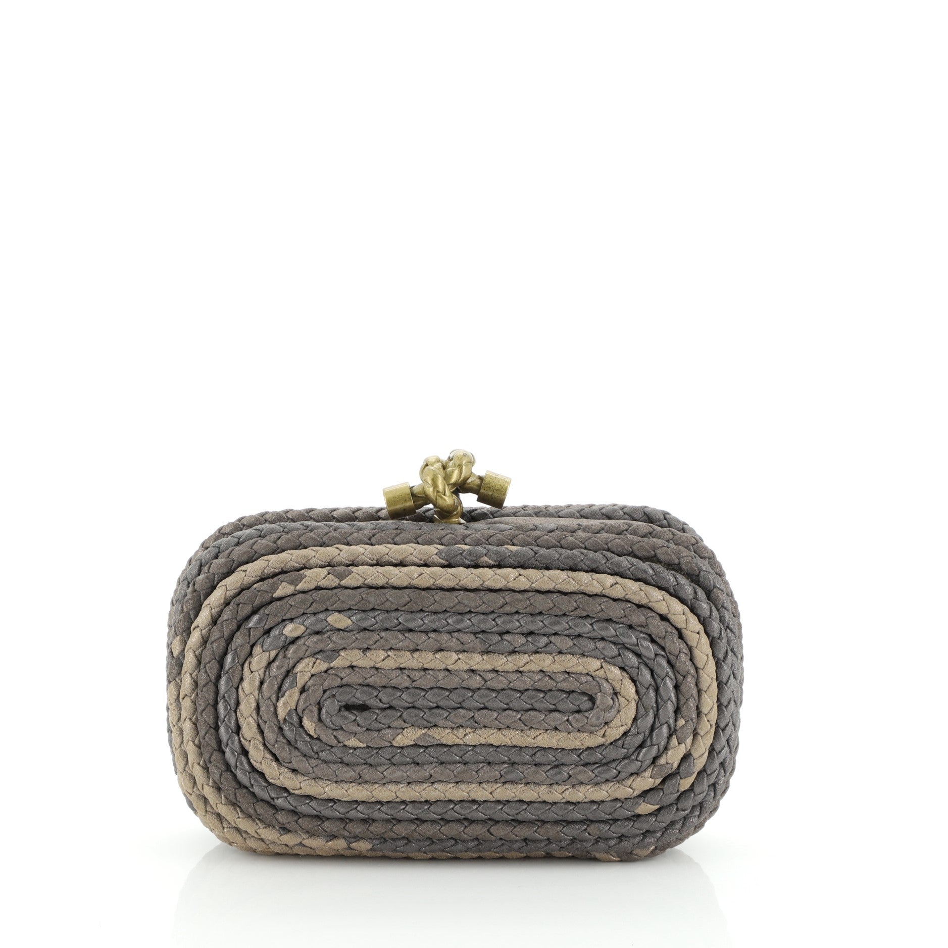Knot Clutch Braided Leather Small