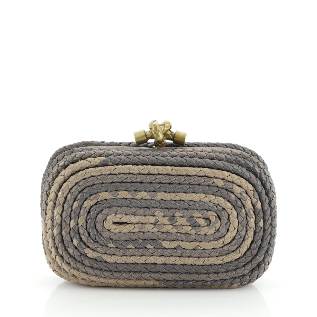 Knot Clutch Braided Leather Small