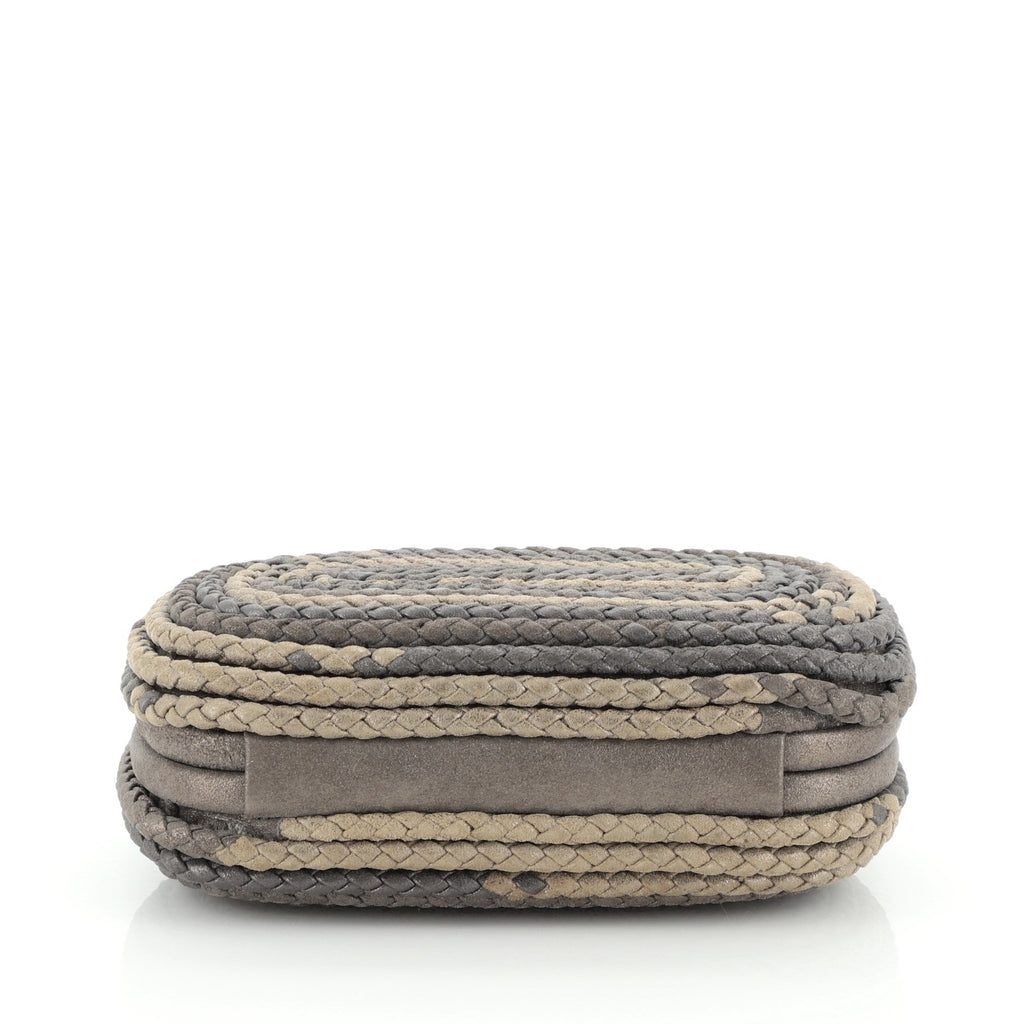 Knot Clutch Braided Leather Small