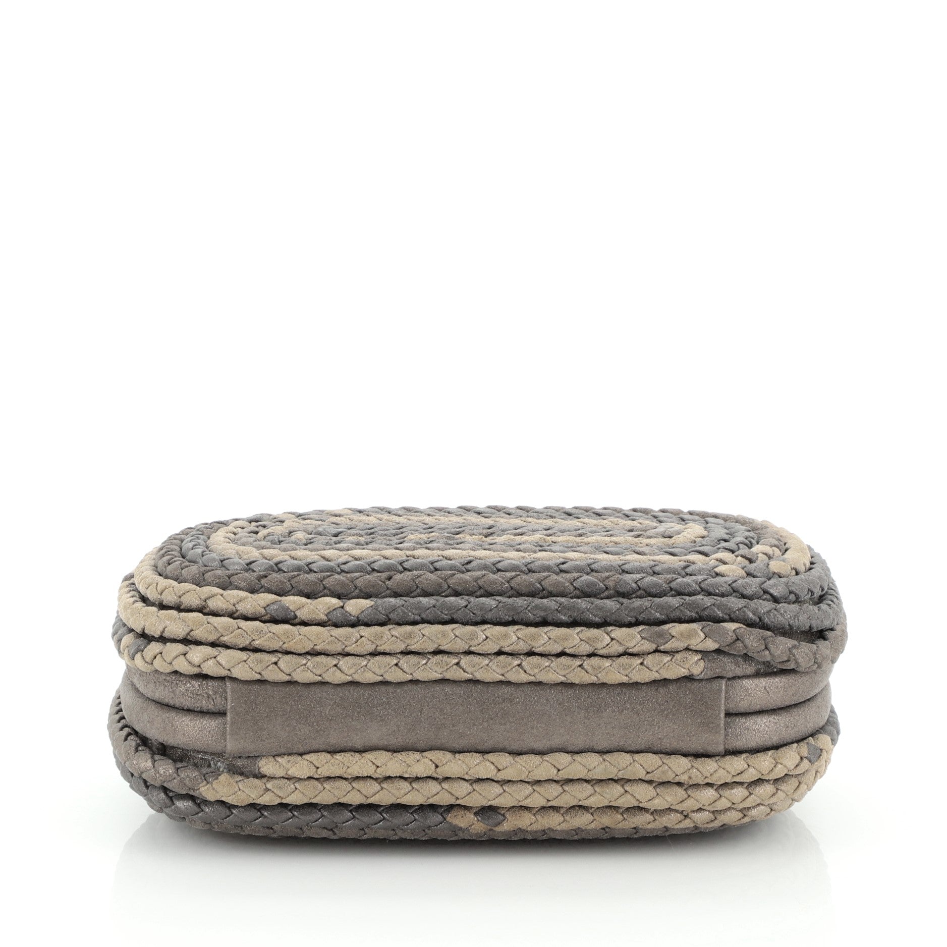 Knot Clutch Braided Leather Small