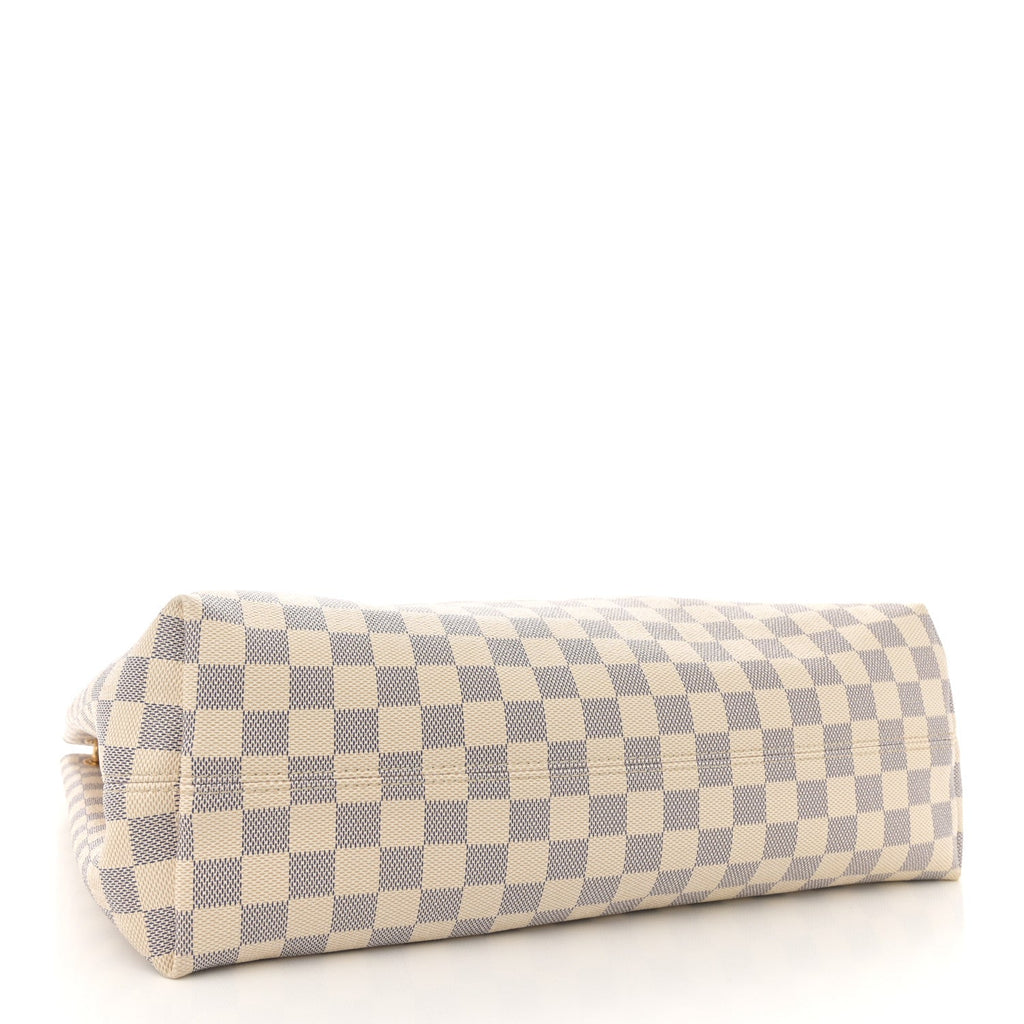 Damier Azur Graceful MM Rose Ballerine
