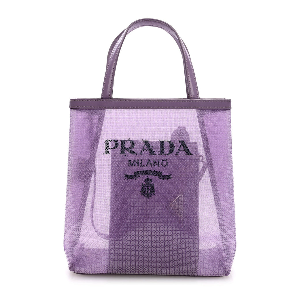 Sequin Mesh Small Tote Bag Lilium