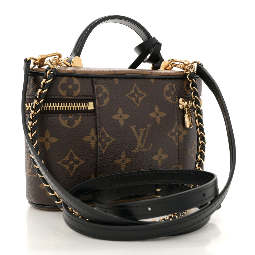 Reverse Monogram Vanity Chain Pouch