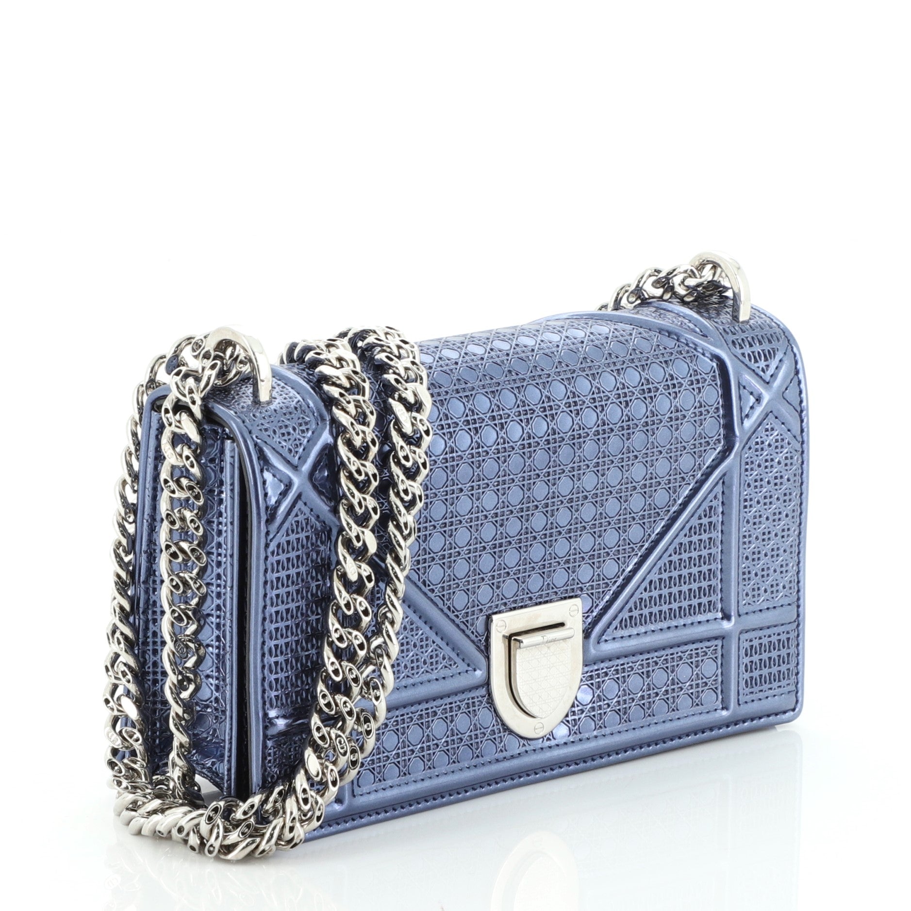 Diorama Flap Bag Cannage Embossed Calfskin Mini