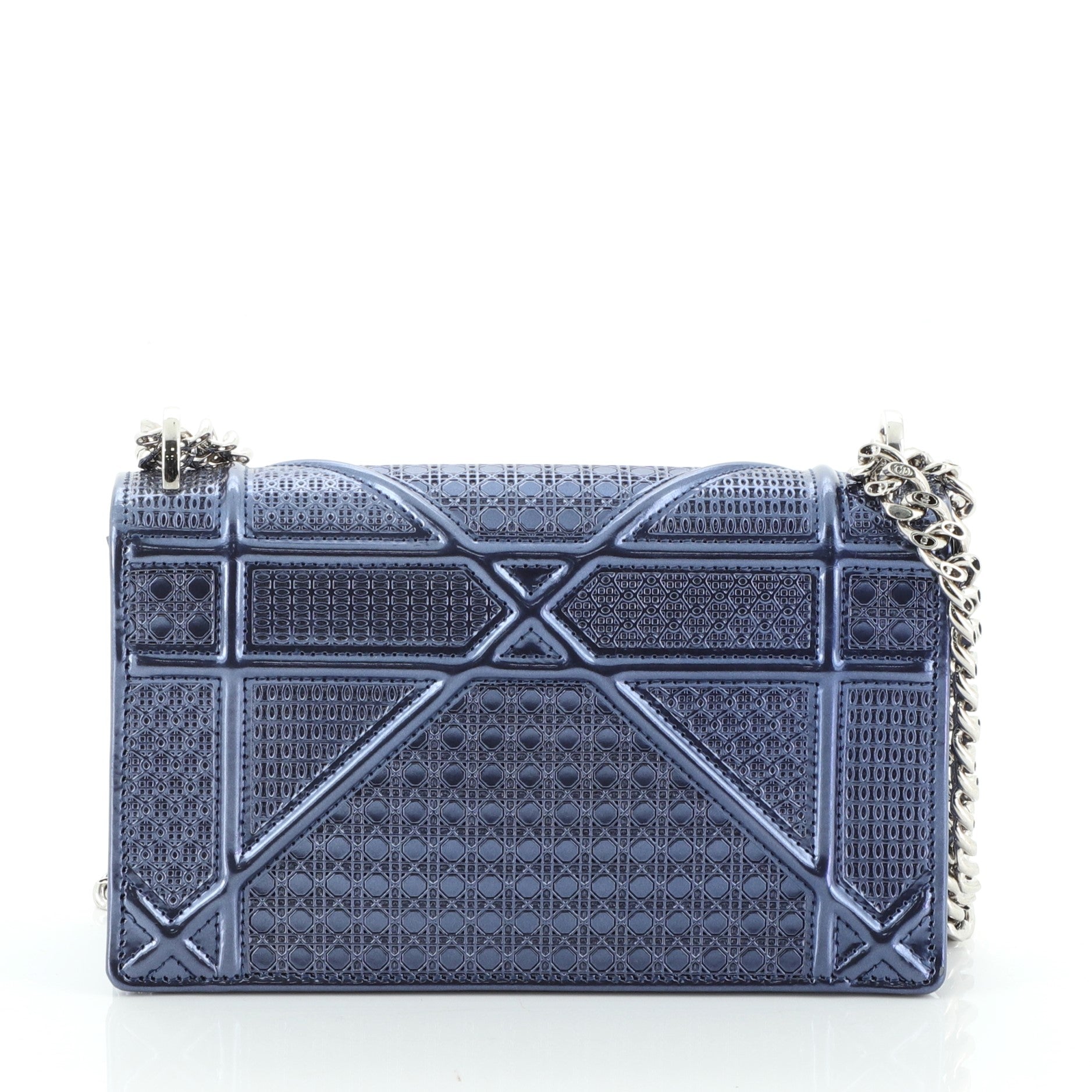 Diorama Flap Bag Cannage Embossed Calfskin Mini