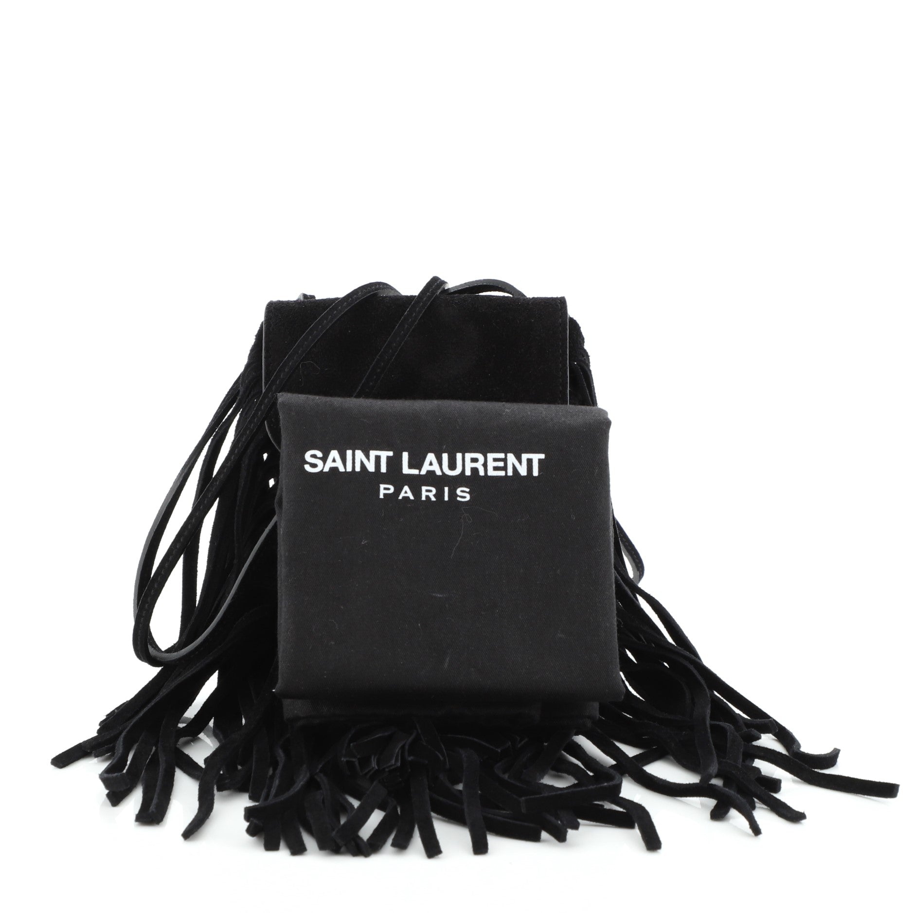 Anita Flat Fringe Crossbody Bag Suede Mini