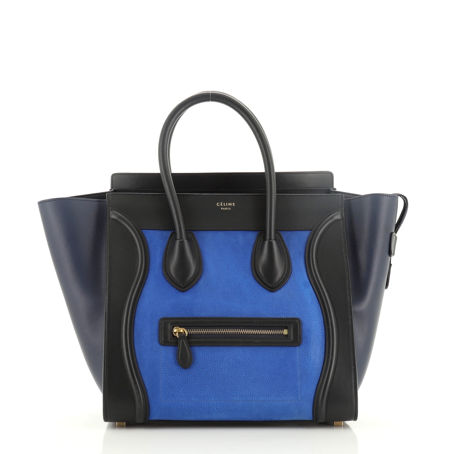 Tricolor Luggage Bag Nubuck Mini