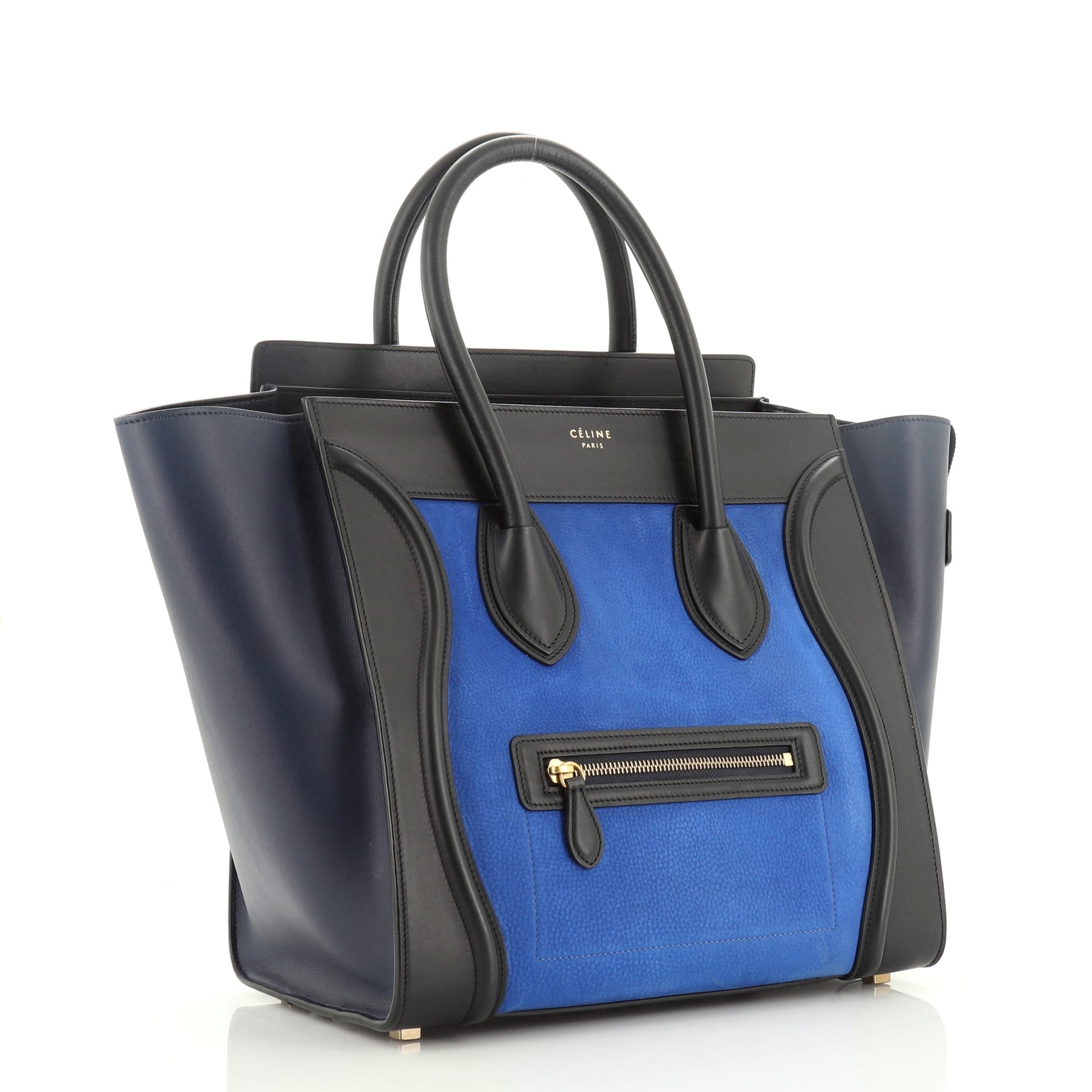Tricolor Luggage Bag Nubuck Mini