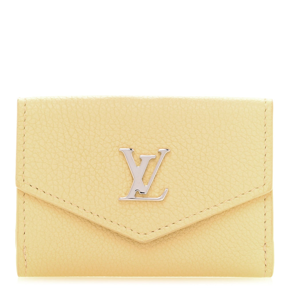 Calfskin Lockmini Wallet Light Yellow