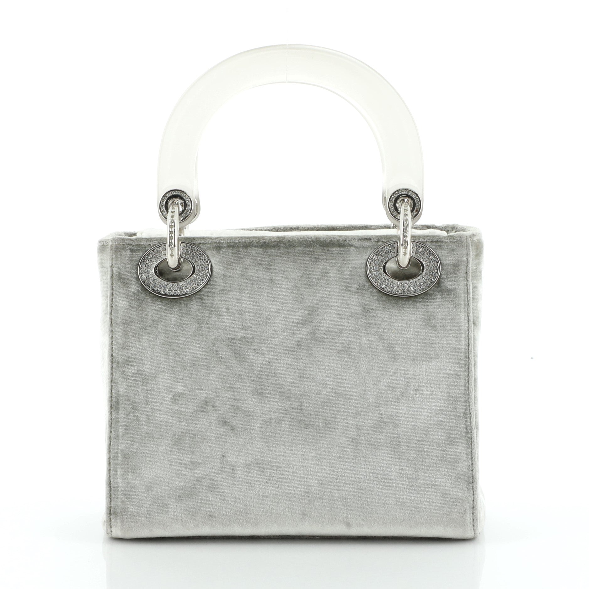 Lady Dior Bag Velvet with Crystal Embellishment Mini