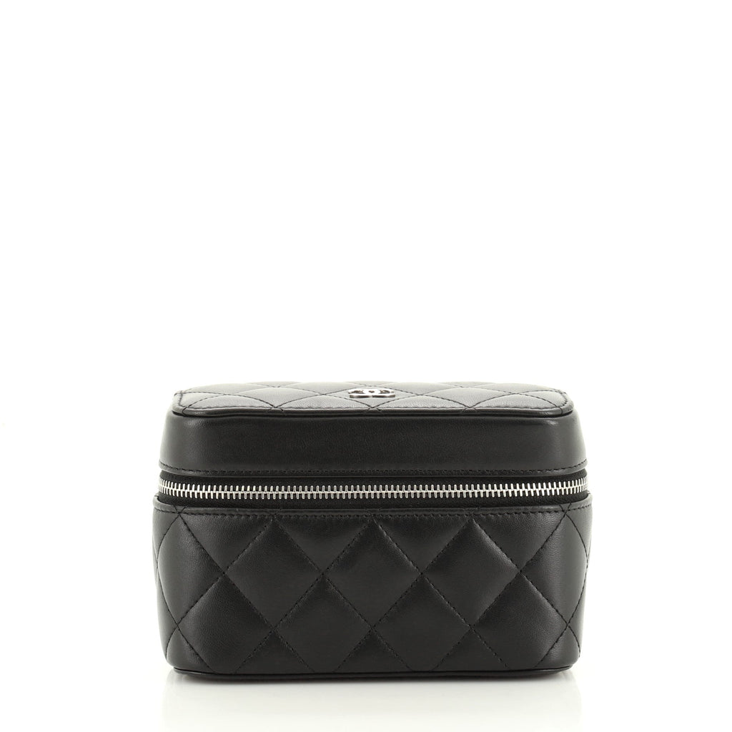 Zip Around Jewelry Case Quilted Lambskin Mini