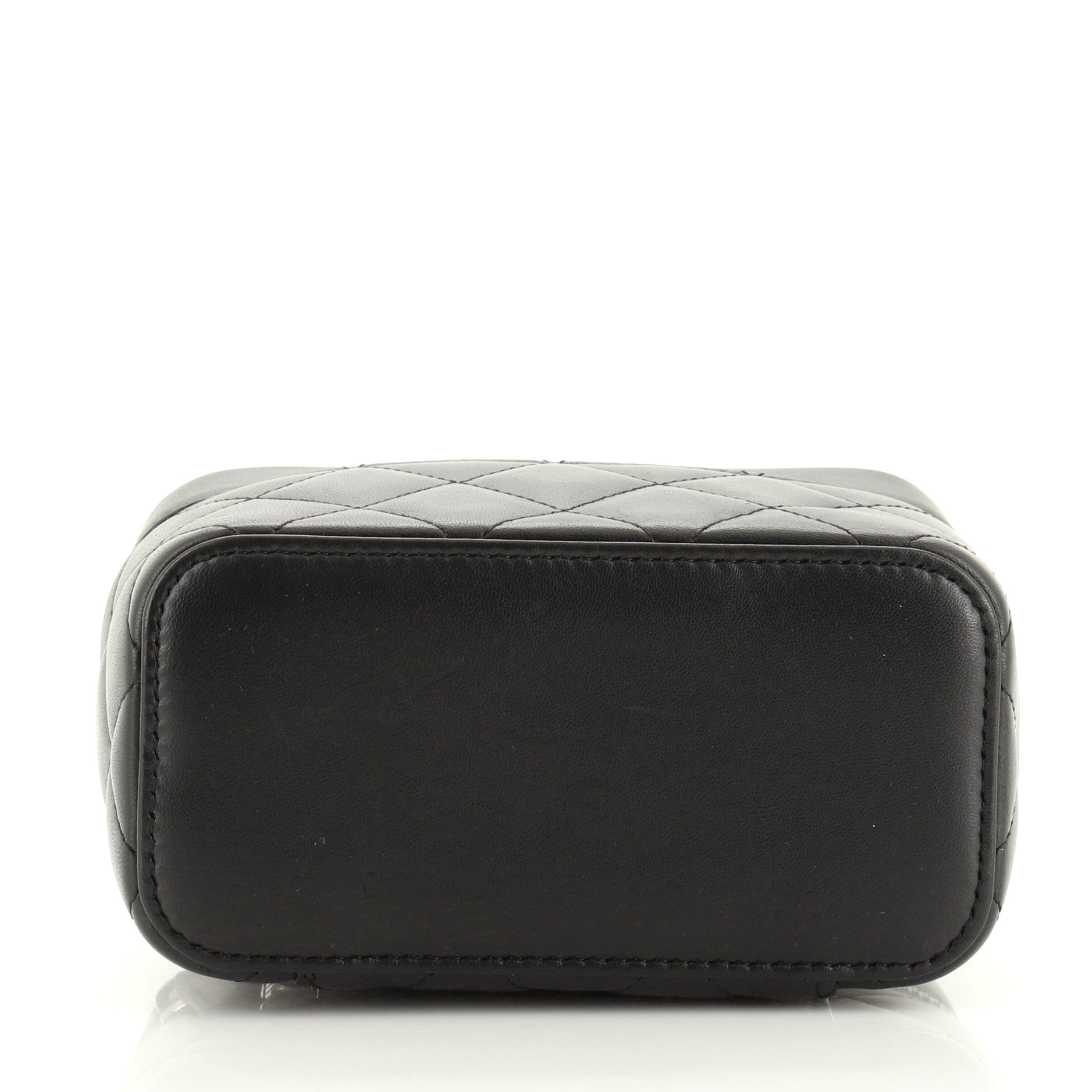 Zip Around Jewelry Case Quilted Lambskin Mini