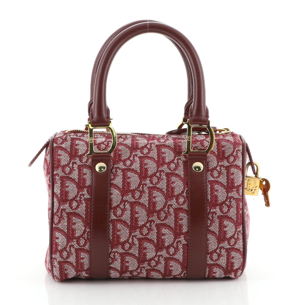 Vintage Trotter Boston Bag Diorissimo Canvas Mini