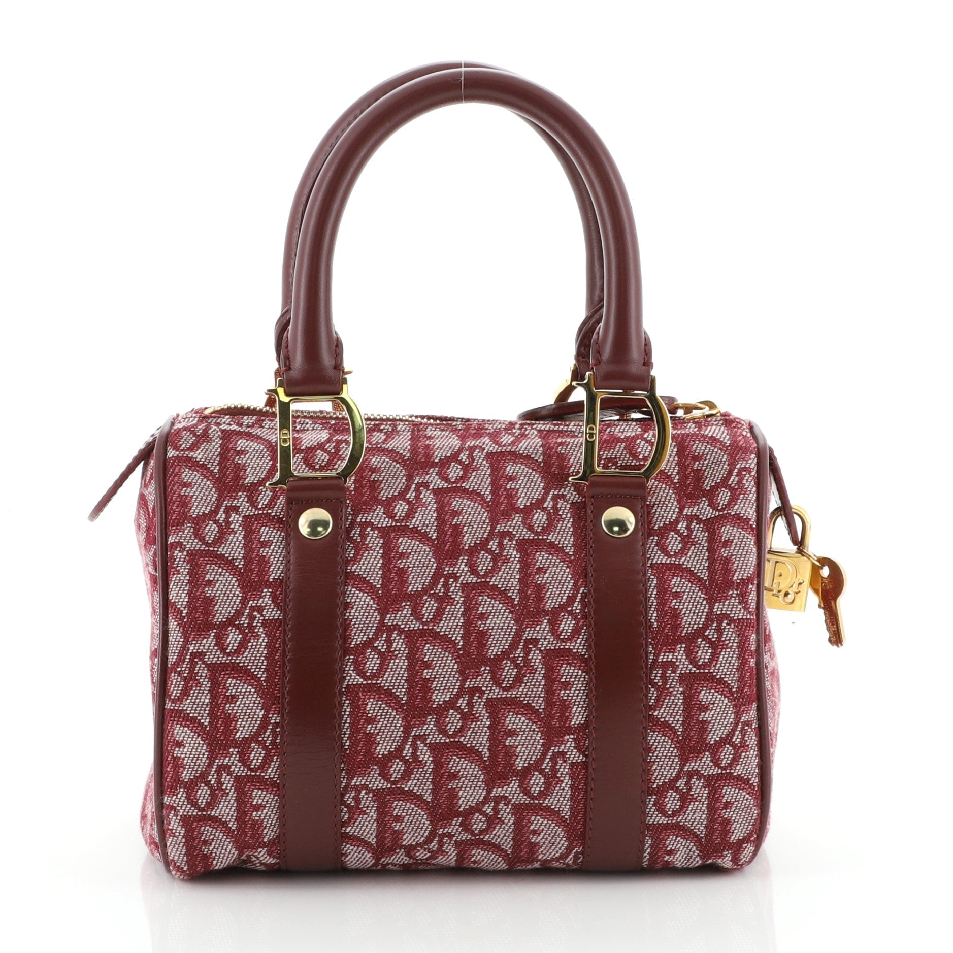 Vintage Trotter Boston Bag Diorissimo Canvas Mini