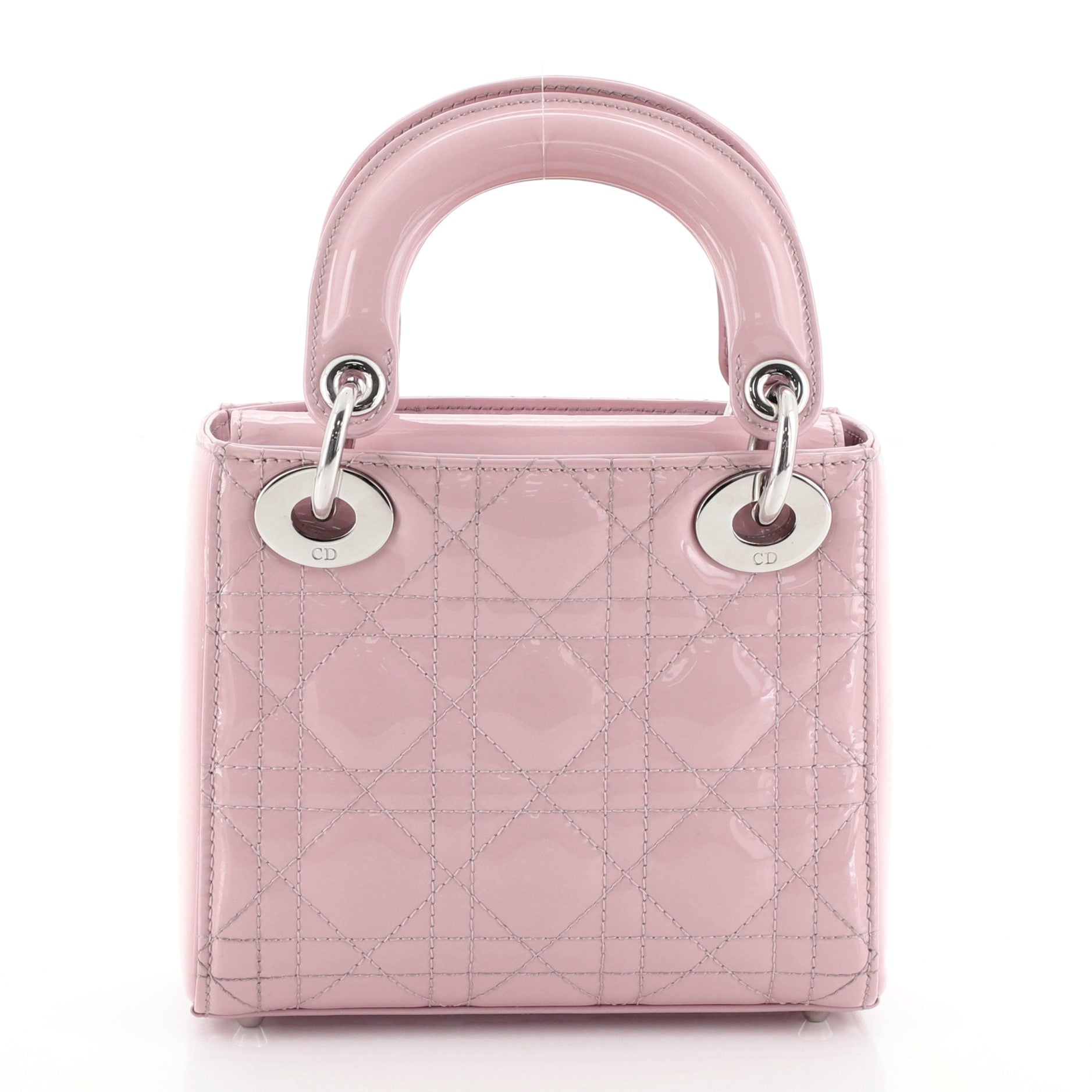 Lady Dior Bag Cannage Quilt Patent Mini