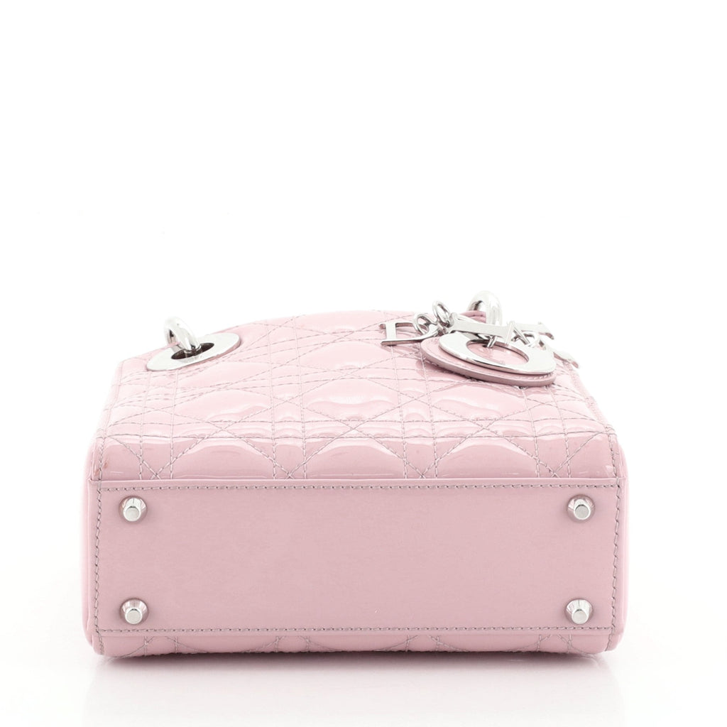 Lady Dior Bag Cannage Quilt Patent Mini