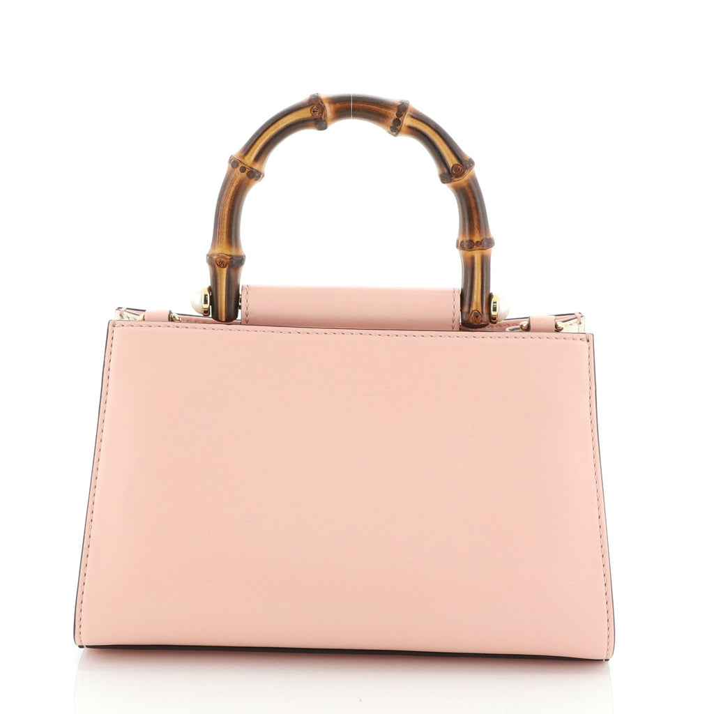Nymphaea Top Handle Bag Leather Mini