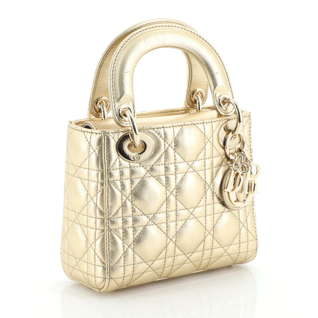 Lady Dior Chain Bag Cannage Quilt Lambskin Mini