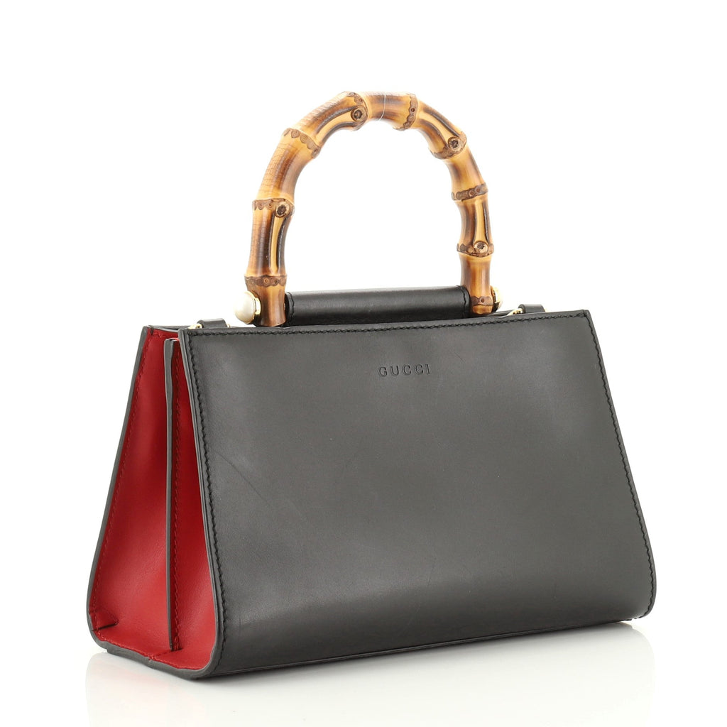 Nymphaea Top Handle Bag Leather Mini