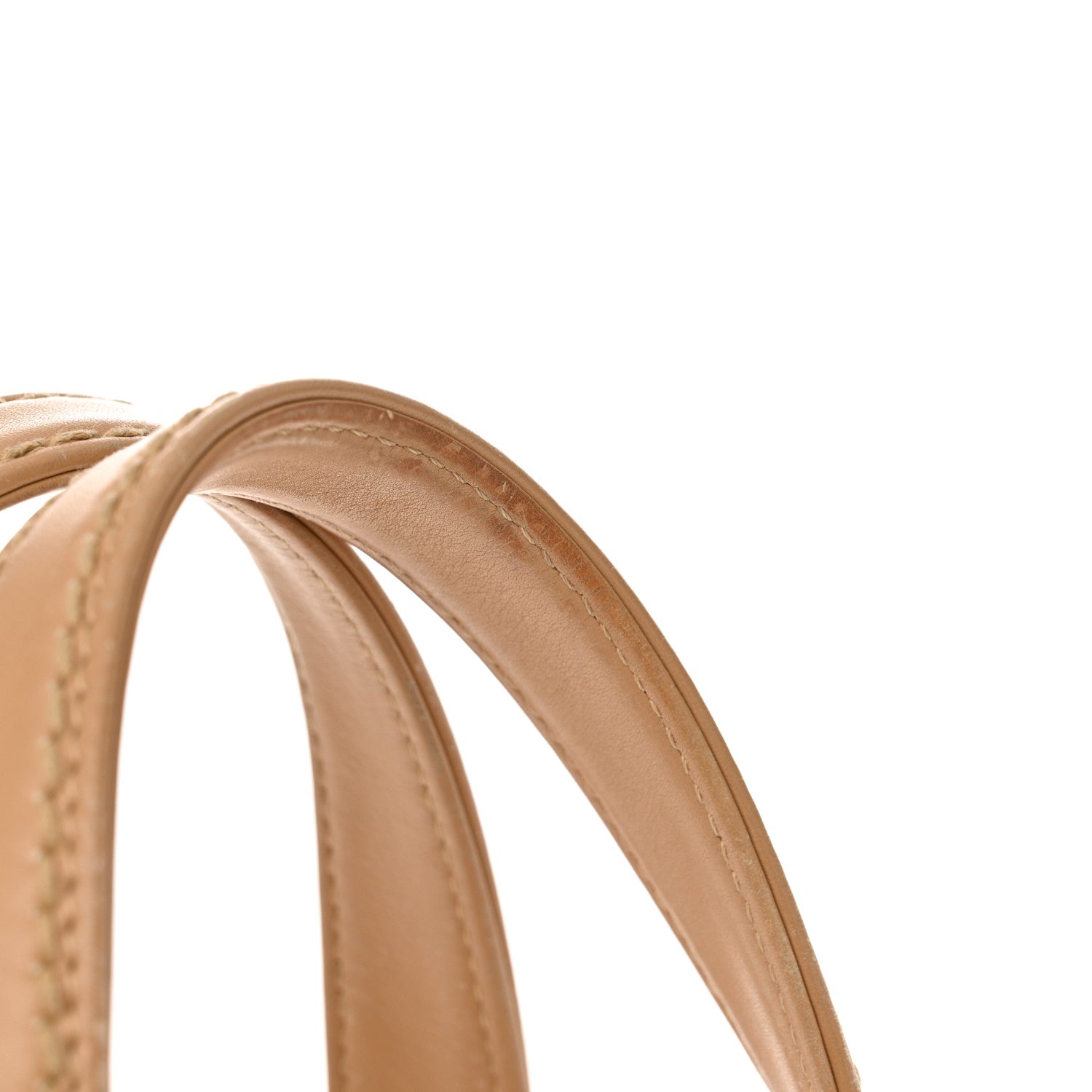 Calfskin Wild Stitch Medium Tote Beige