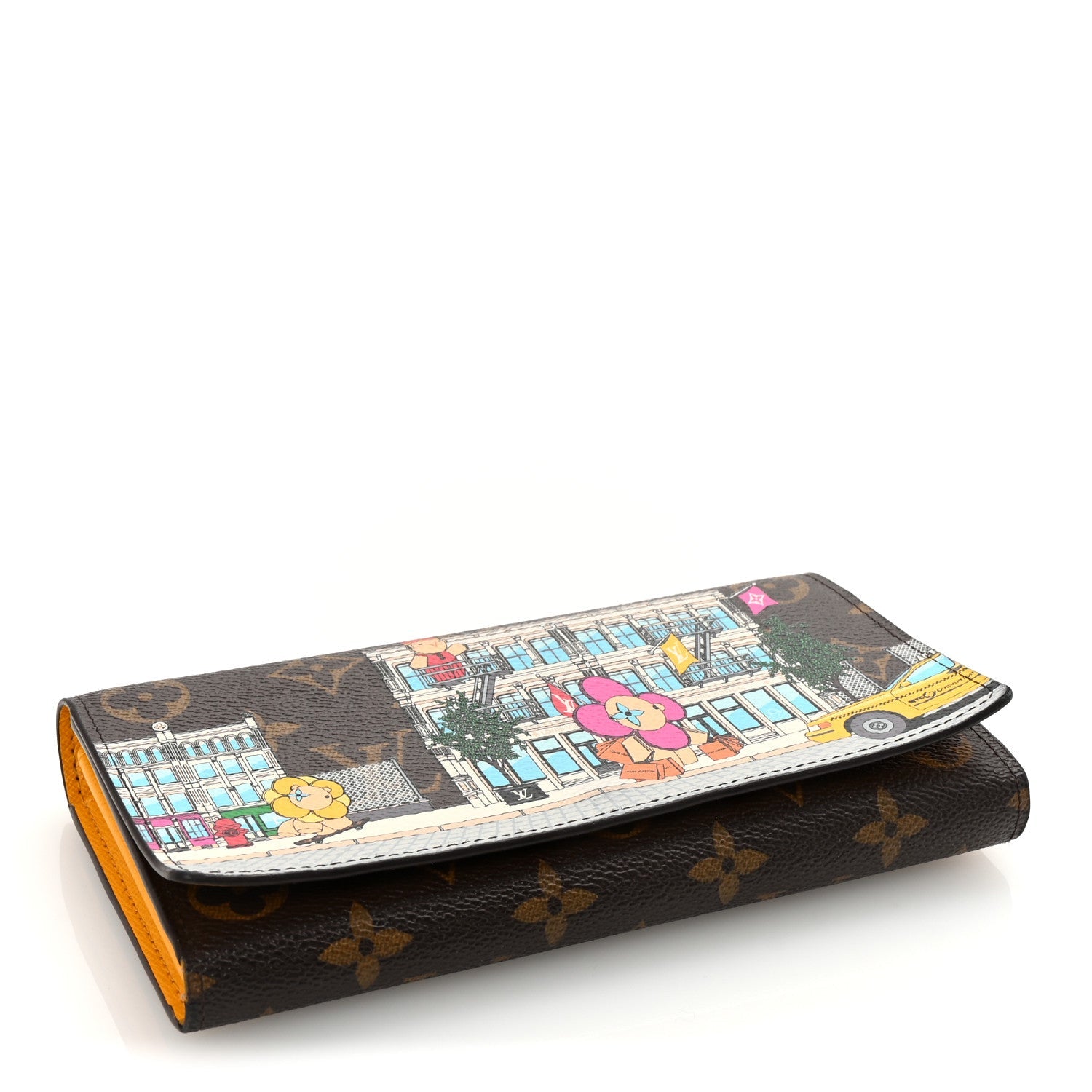 Monogram 2022 Christmas Animation Sarah Wallet Yellow