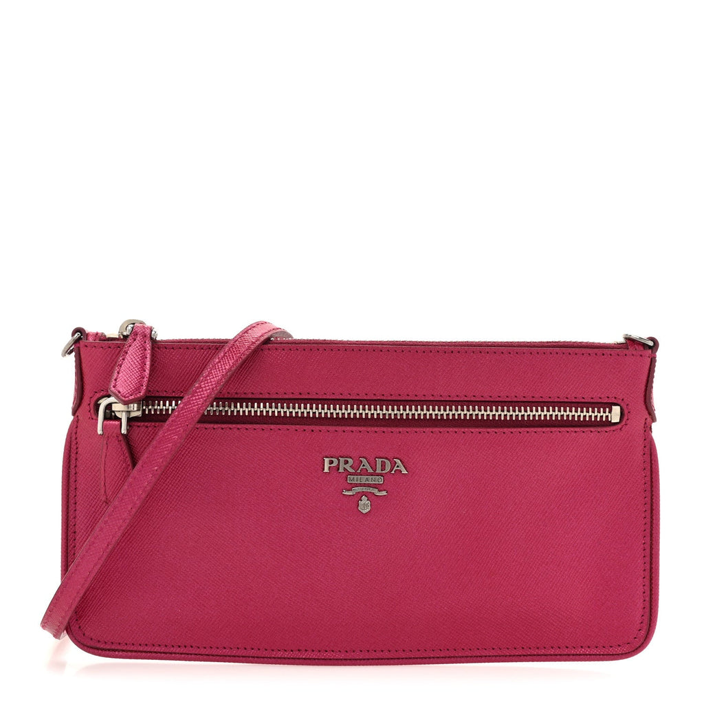Metallic Saffiano Lux Crossbody Bag Ametista