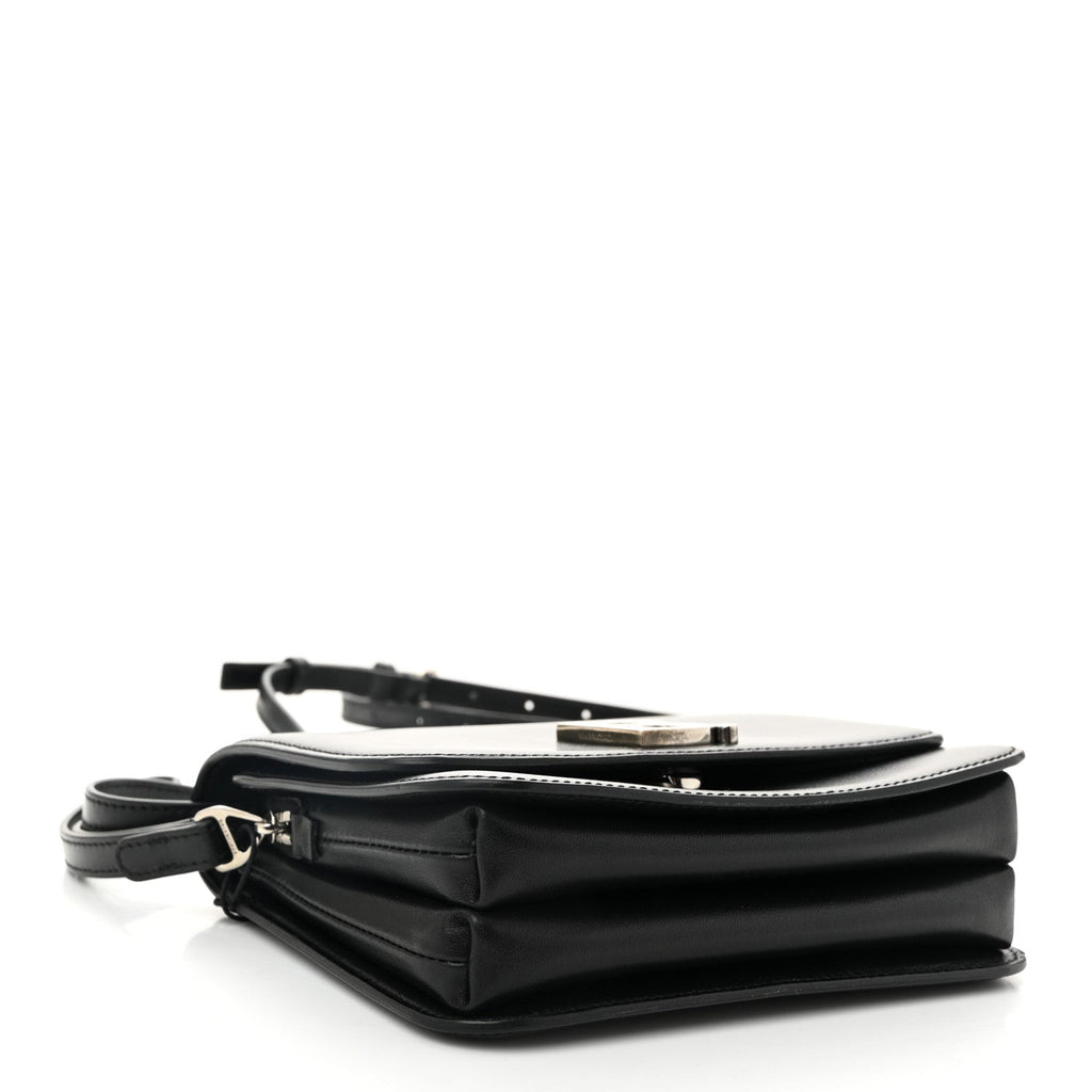 Shiny Box Calfskin Small B Bag Balenciaga Black