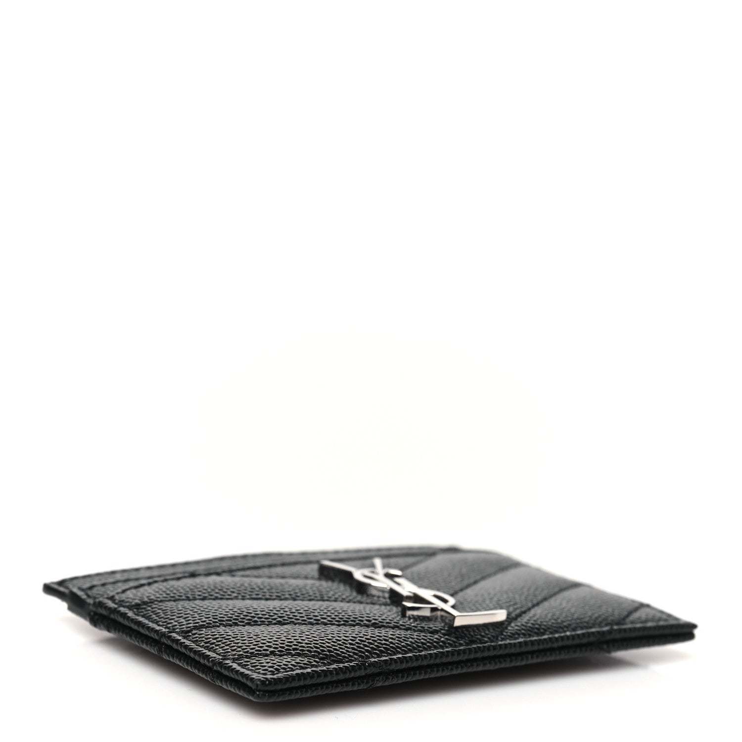 Grain De Poudre Matelasse Chevron Credit  Case Black