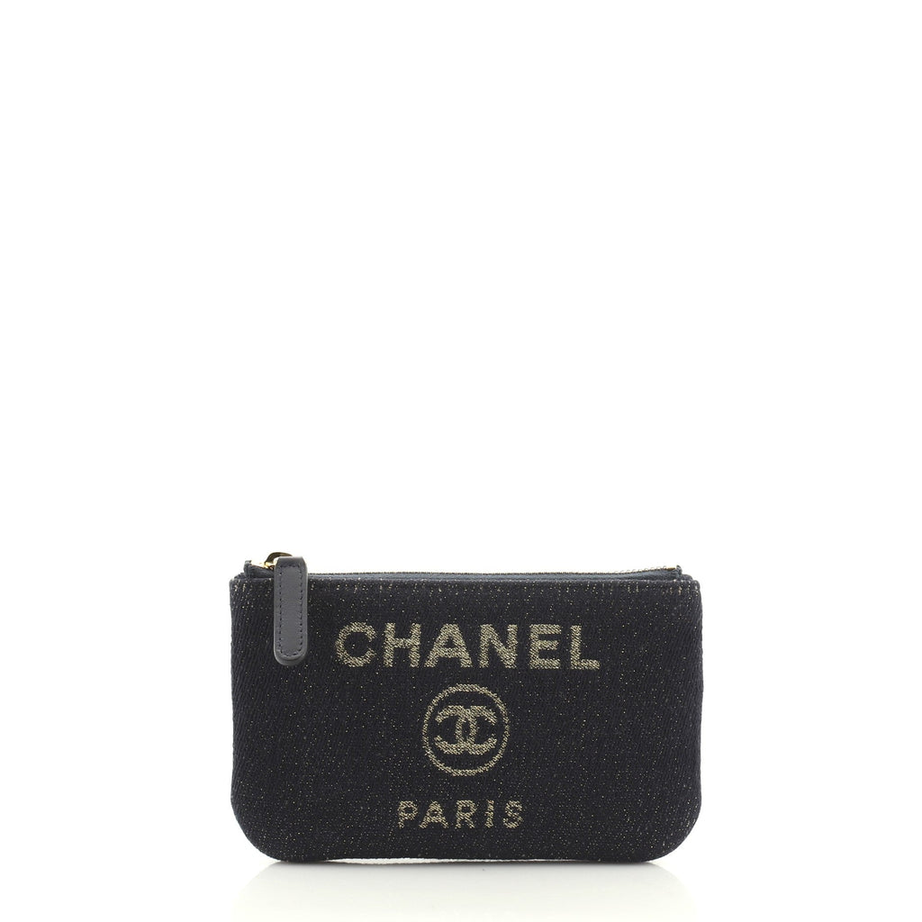 Deauville Coin Pouch Lurex Boucle Canvas Mini