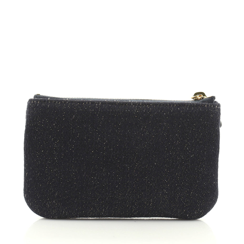 Deauville Coin Pouch Lurex Boucle Canvas Mini