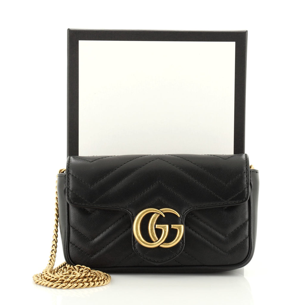 GG Marmont Flap Bag Matelasse Leather Super Mini