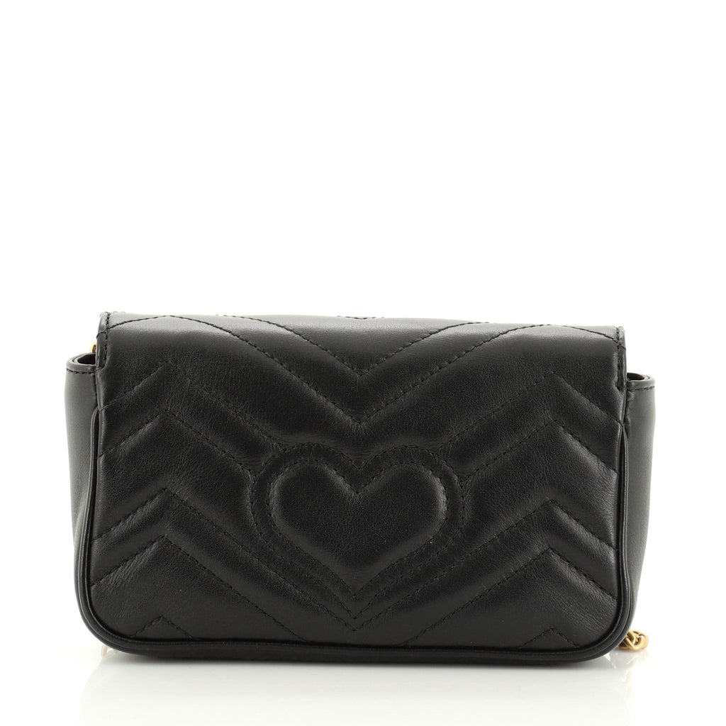 GG Marmont Flap Bag Matelasse Leather Super Mini