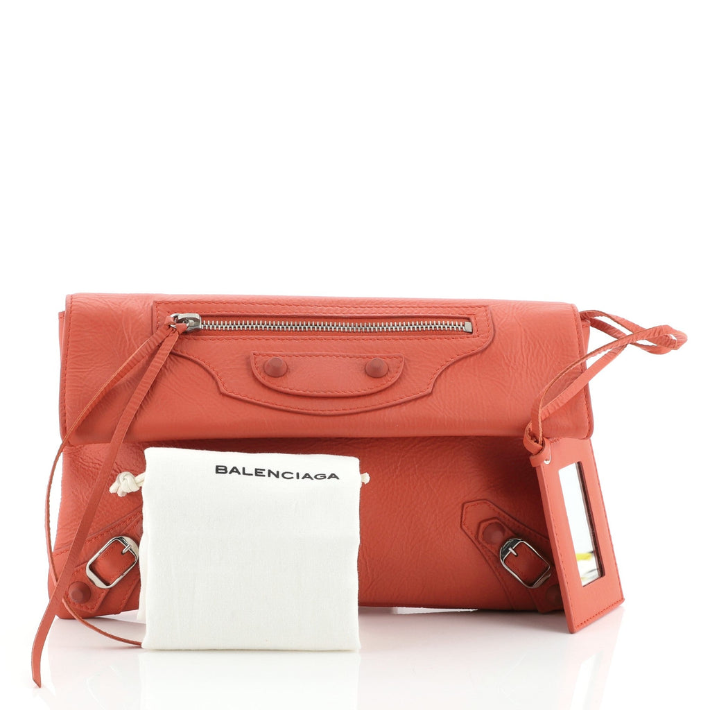 Envelope Clutch Rubber Studs Leather
