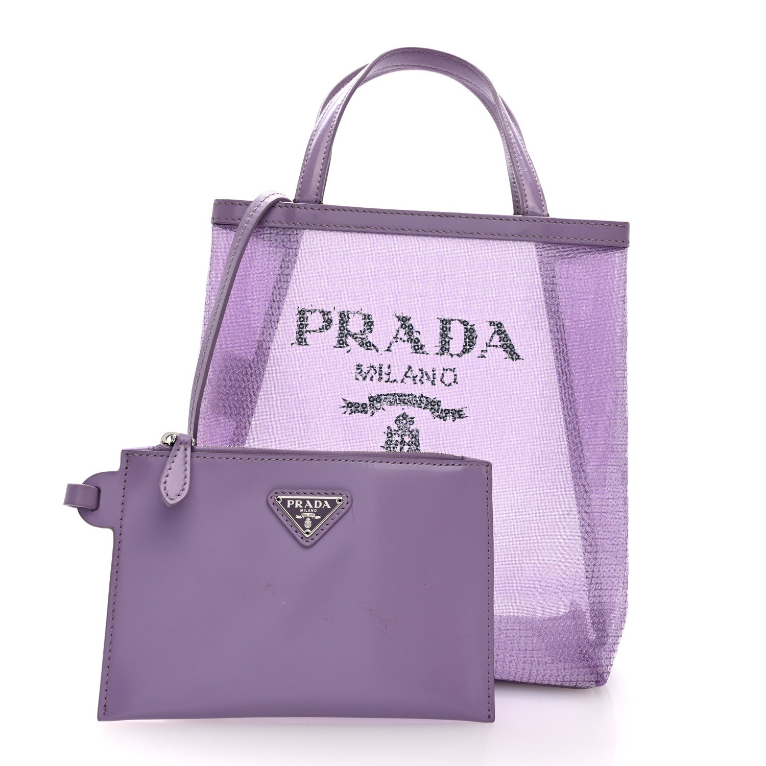 Sequin Mesh Small Tote Bag Lilium