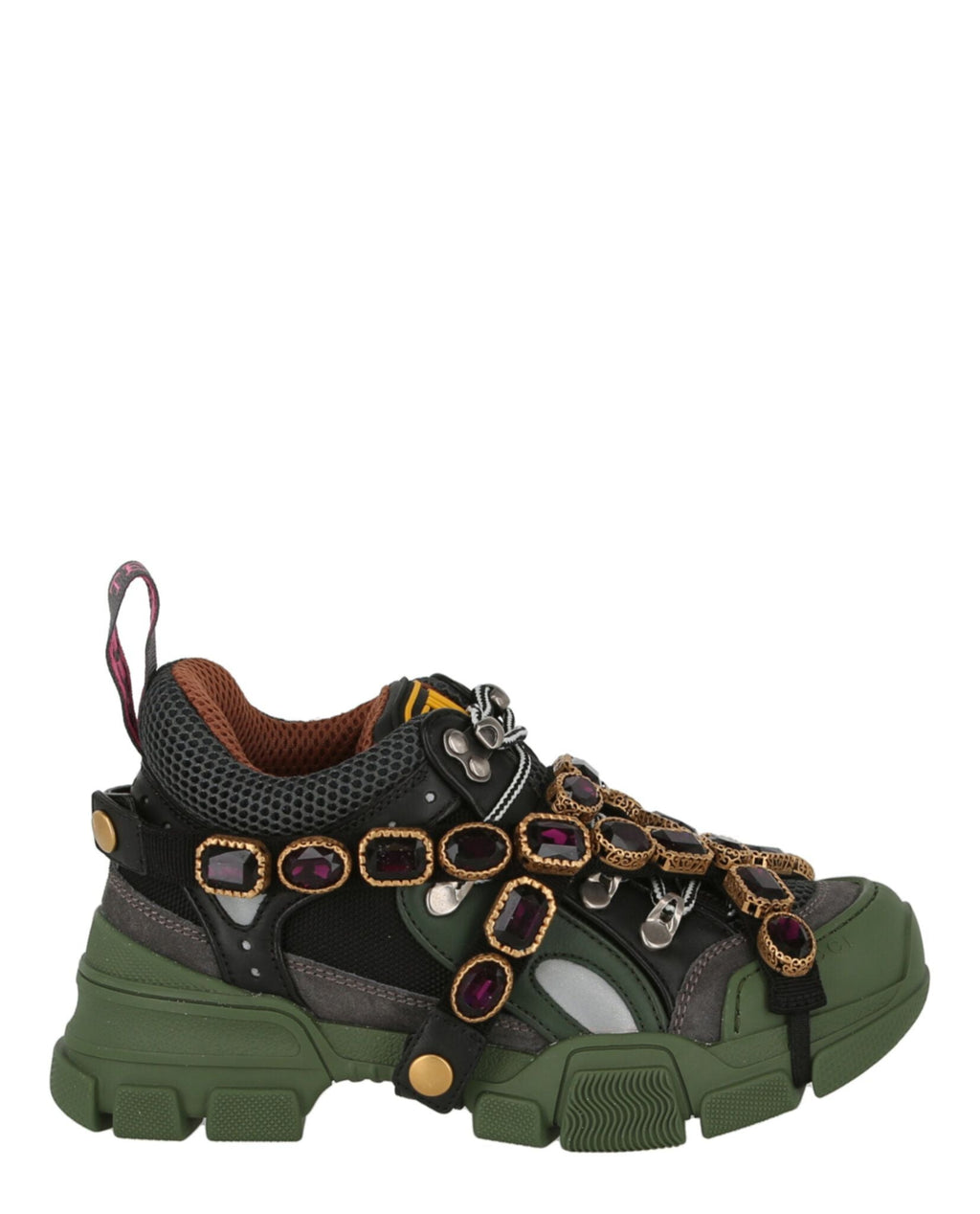 Women's Gucci Flashtrek Chunky Leather Sneakers