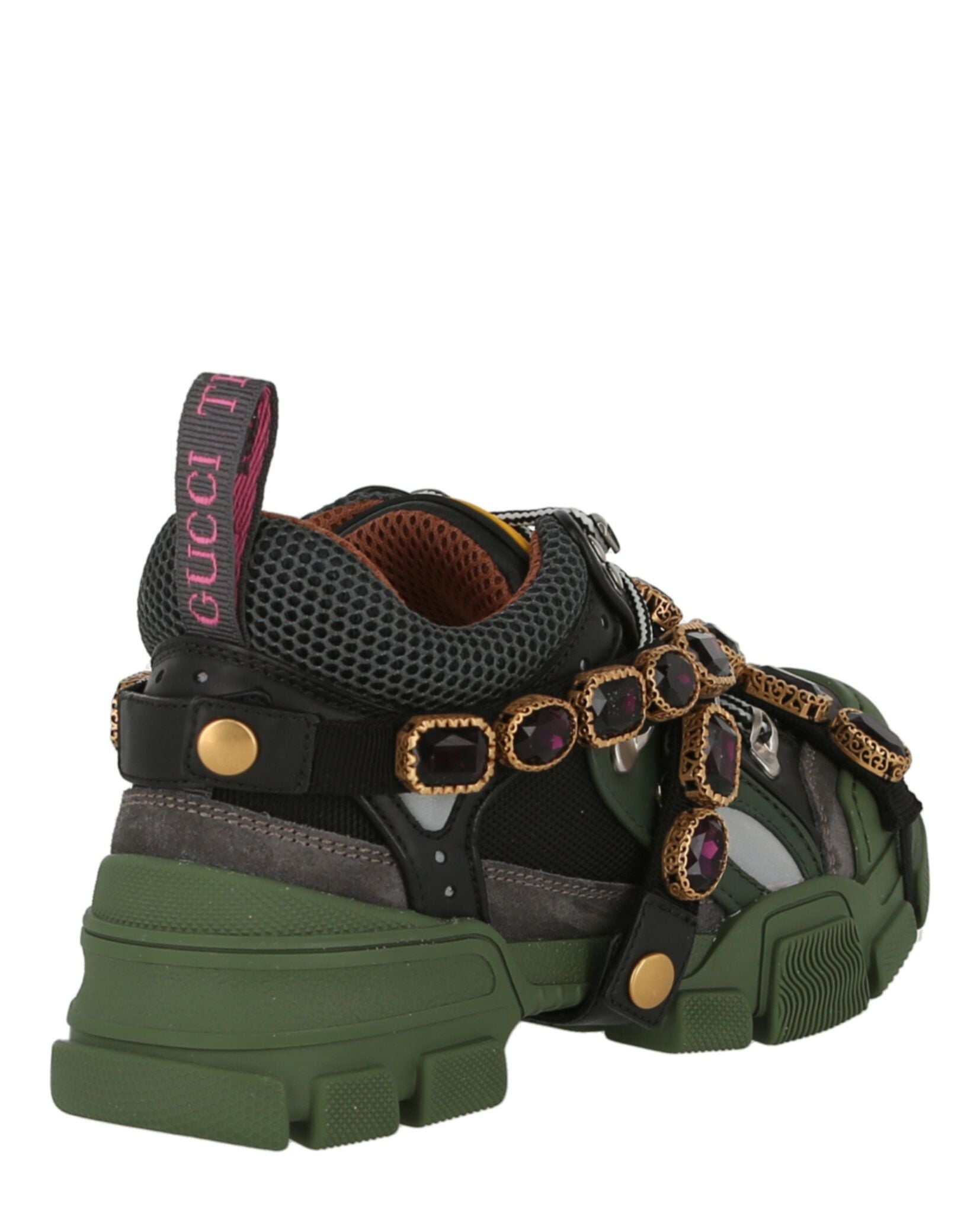 Women's Gucci Flashtrek Chunky Leather Sneakers