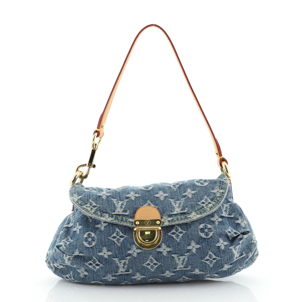 Pleaty Handbag Denim Mini