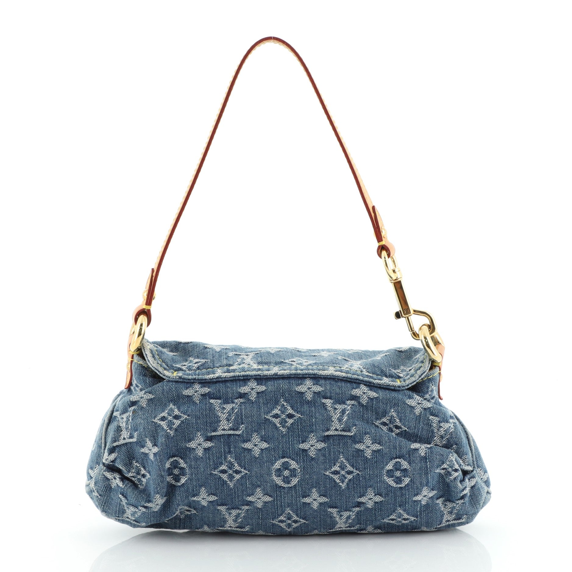 Pleaty Handbag Denim Mini