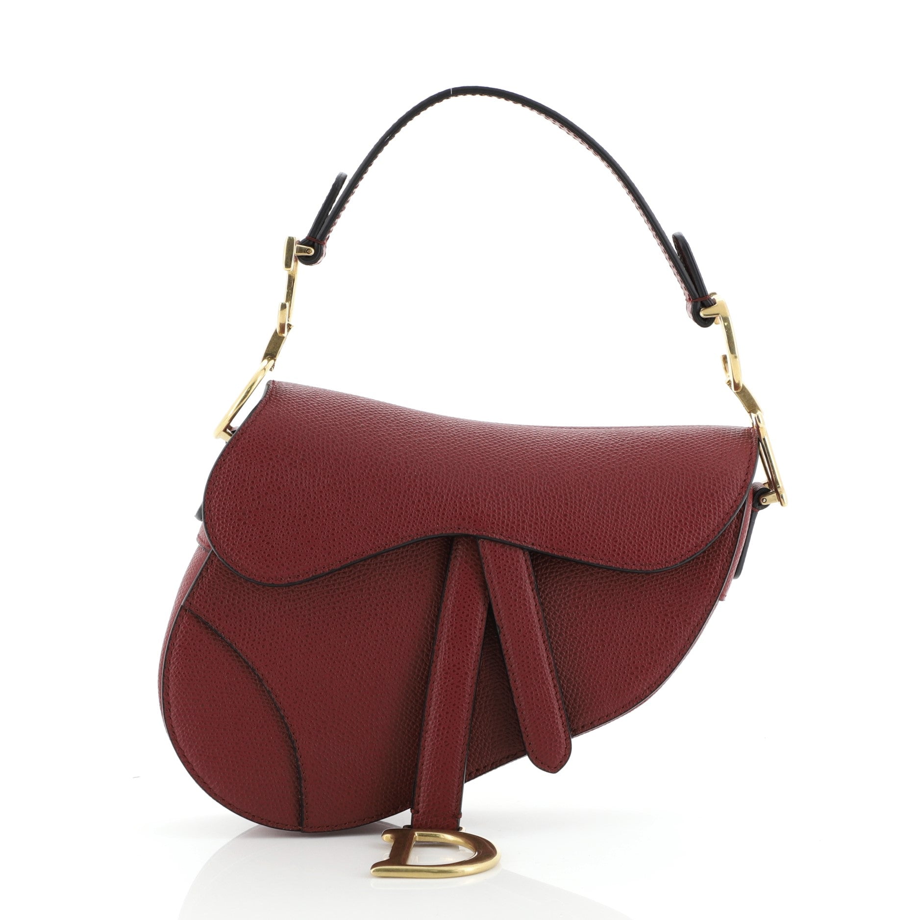 Saddle Handbag Leather Mini