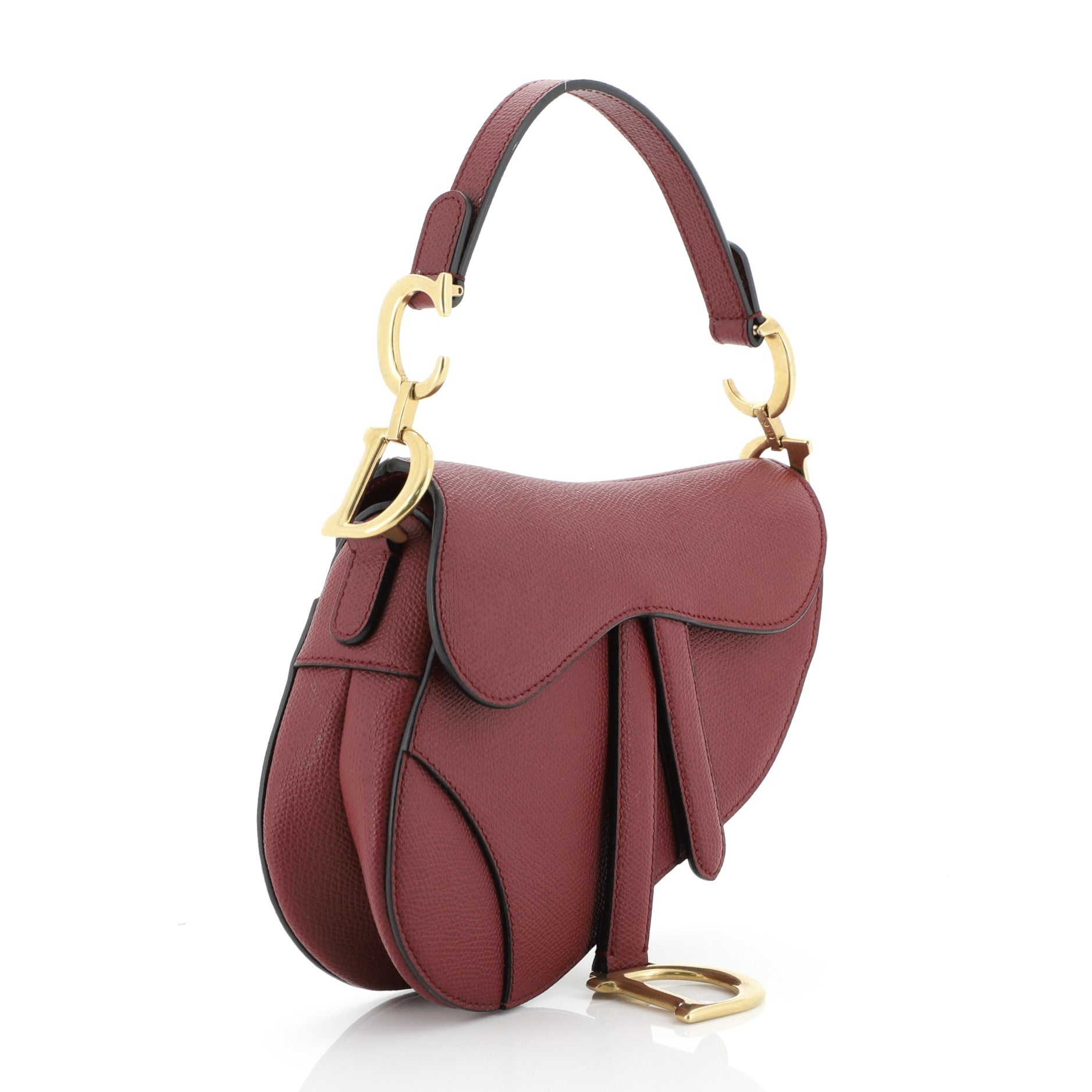 Saddle Handbag Leather Mini