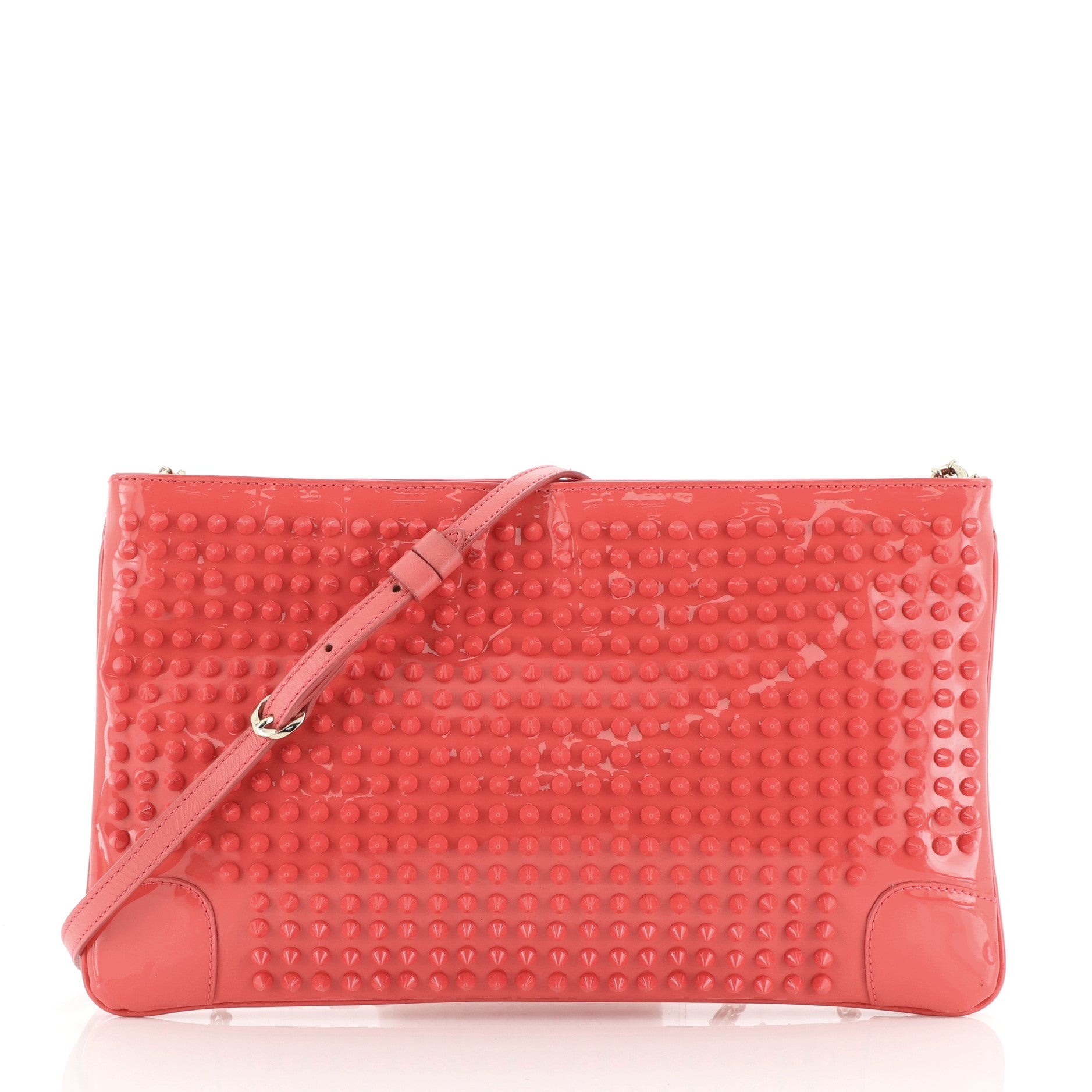 Loubiposh Clutch Spiked Patent