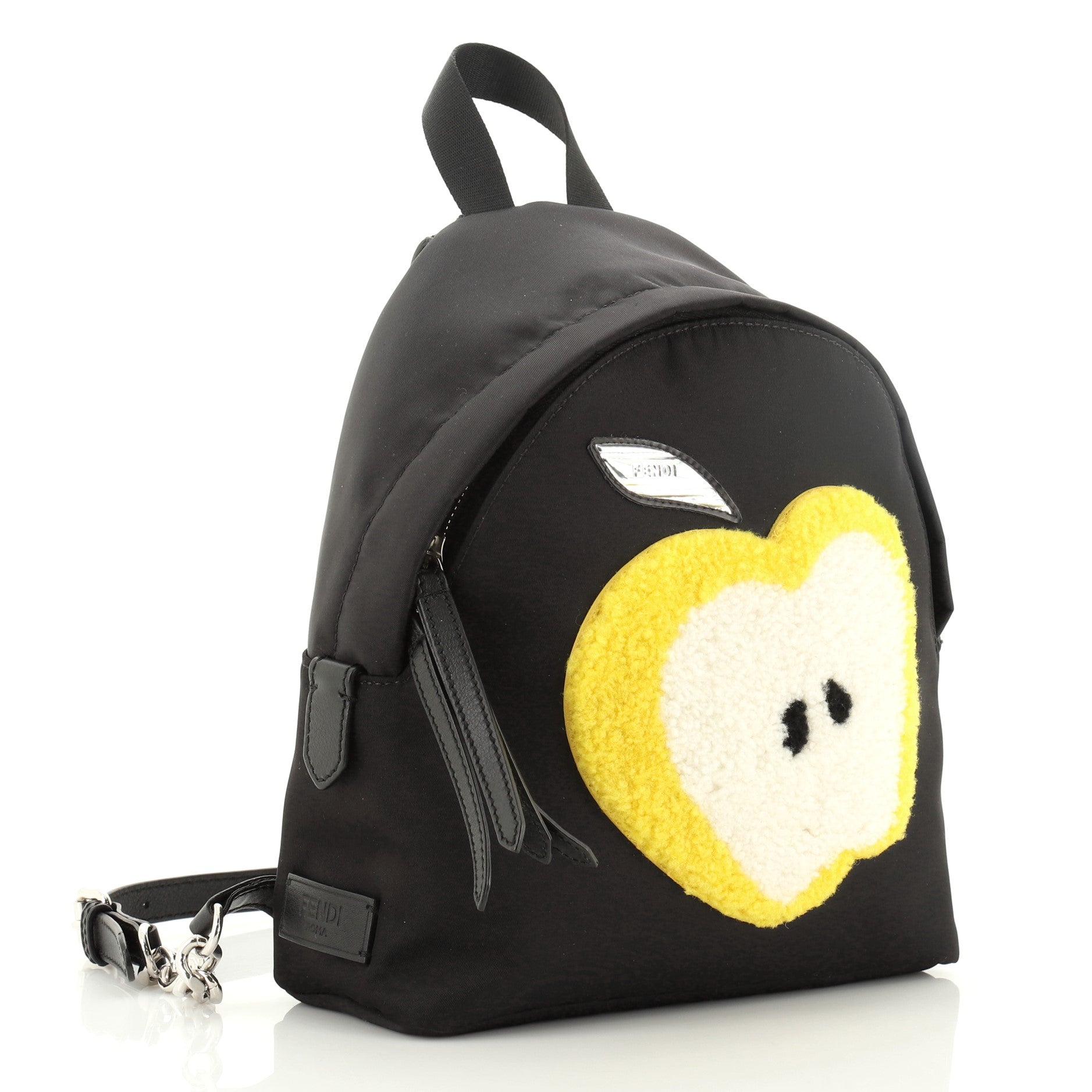 Light Bulb Backpack Nylon with Shearling Mini
