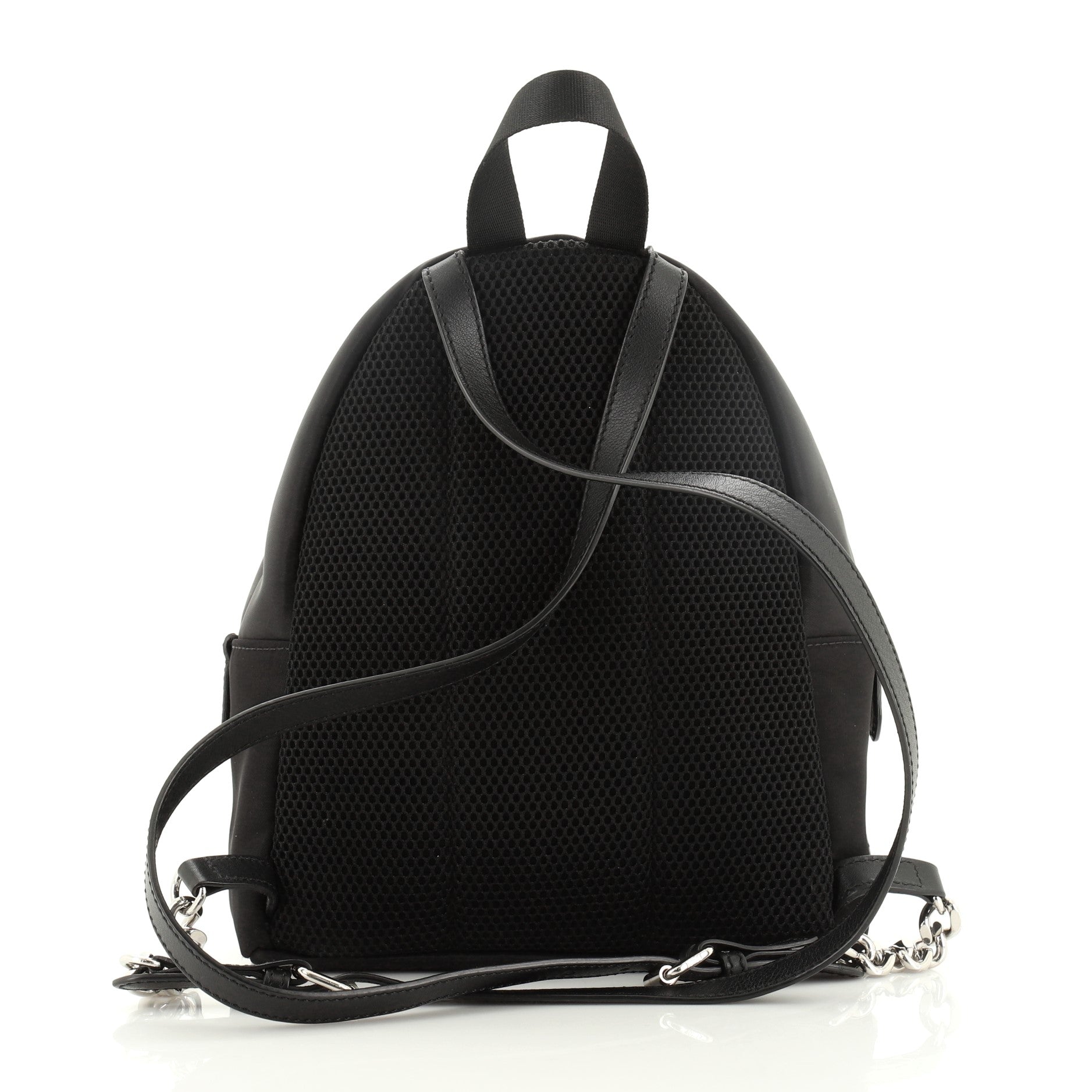 Light Bulb Backpack Nylon with Shearling Mini