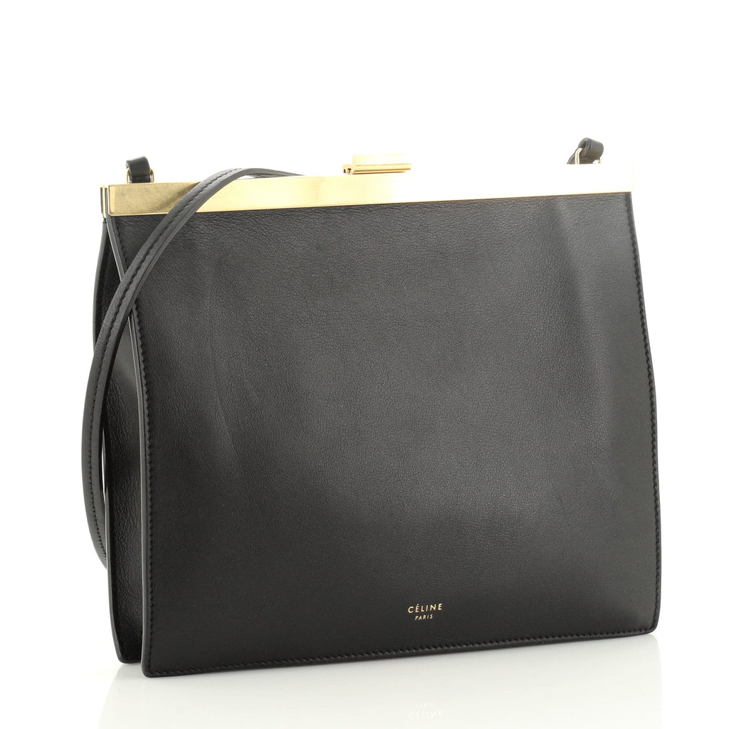 Clasp Crossbody Bag Leather Mini