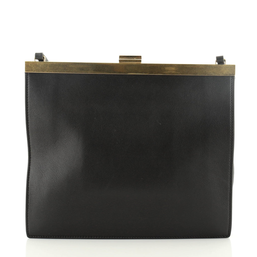 Clasp Crossbody Bag Leather Mini